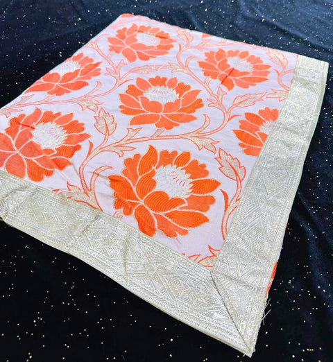 Brocade Silk based Rumala Sahib Double Set with Palkan