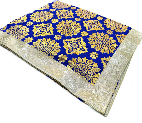 Brocade Silk Based Rumala Sahib Double Set With Palkan