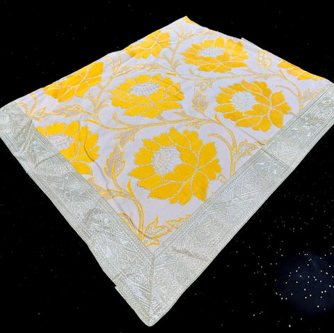Brocade Silk based Rumala Sahib Double Set with Palkan