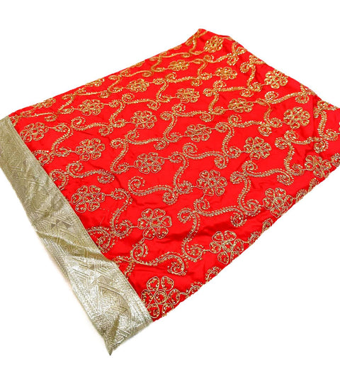 Silk based embroidered work with sequined work Rumala Sahib Double Set with Palkan