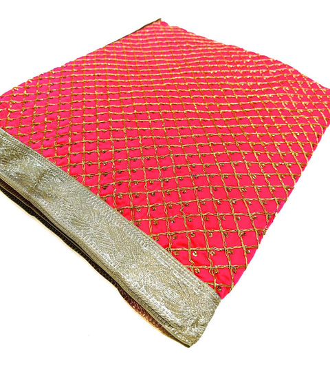 Silk Based Embroidered Work With Sequined Work Rumala Sahib Double Set With Palkan