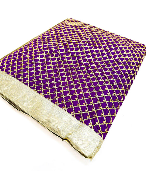 Silk Based Embroidered Work With Sequined Work Rumala Sahib Double Set With Palkan