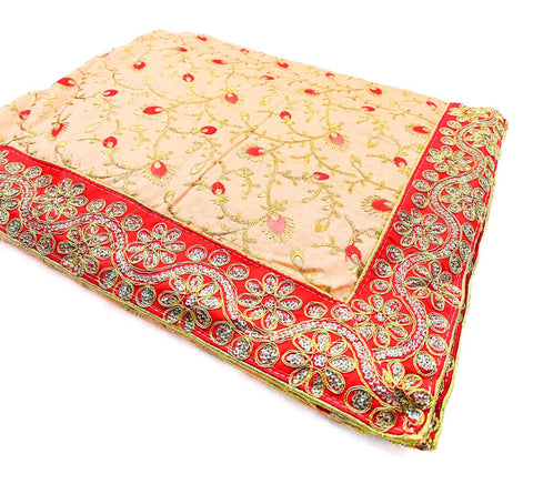 Silk based heavy  embroidery work Rumala Sahib Double Set With Palkan