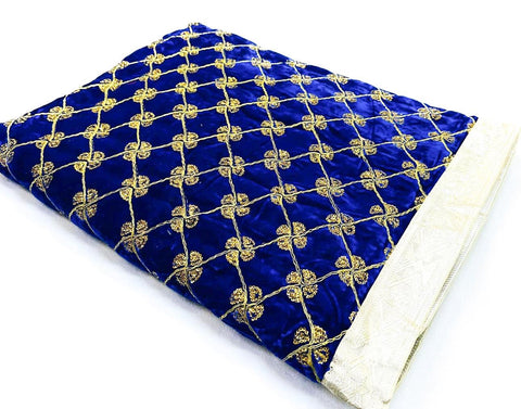 Velvet Based Embroidery & Sequined Work Rumala Sahib Double Set With Palkan