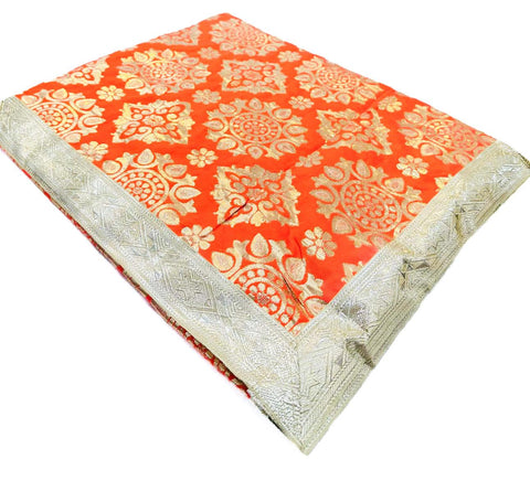 Brocade Silk Based Rumala Sahib Double Set With Palkan