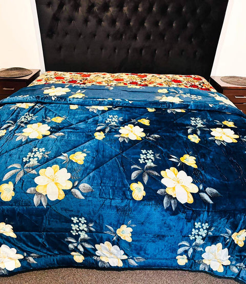 Beautiful Design 220 X 230 Cm Heavy Weight Quilt With Microfibre Filling (Super King Size Bed)
