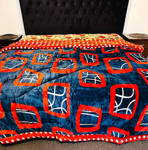 Beautiful Design 220 X 230 Cm Heavy Weight Quilt With Microfibre Filling (Super King Size Bed)