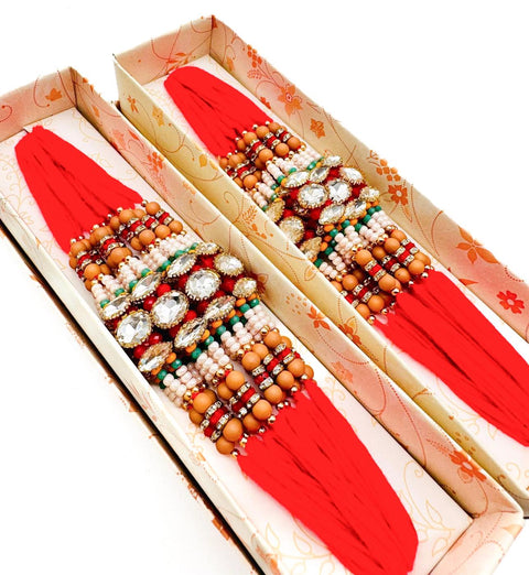 Beautiful pearl beaded Dhaga for Rakshabandhan (Each)