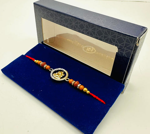 AD Stone Designer Rakhi Packed In Beautiful Box