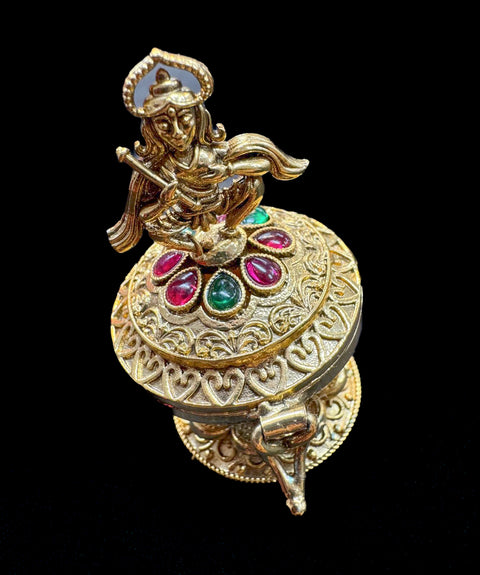 Hanuman Ji Murti Imitation Sindoor Daani (Heavy metal good quality