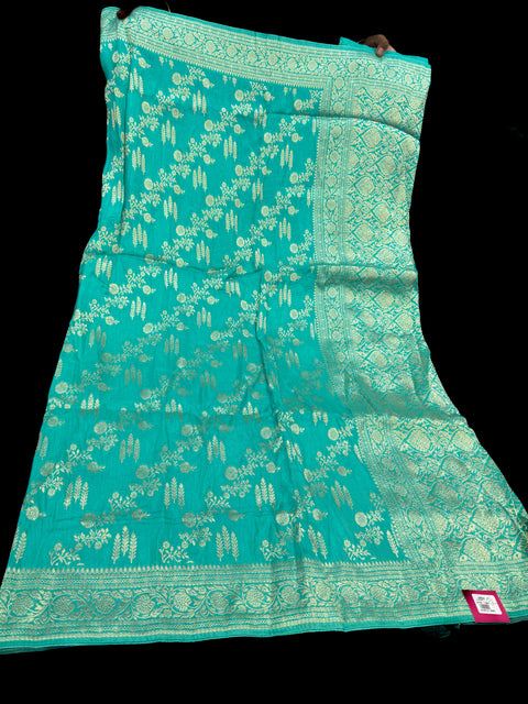 Very Very Soft Pure Brocade Banarasi Beautiful Saree (very soft to set the pleates)
