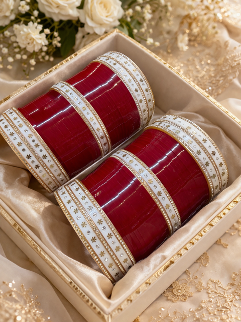 Beautiful traditional look dotted Design Bridal Chura