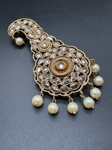 Polki stones  with pearls work Kalgi