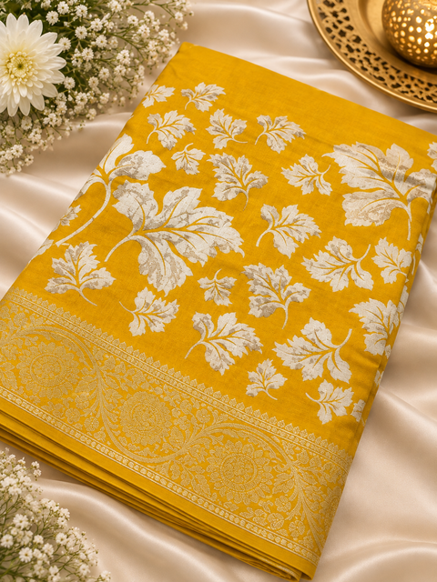 Soft Georgette Printed Saree – Lightweight and flowy with elegant all-over print and border. Matching blouse piece attached; model blouse is for reference only. Slight variation in colour/design is possible.