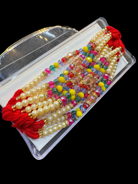 Rakhi Dhaaga Beautiful Stone Work (price per dhaaga )