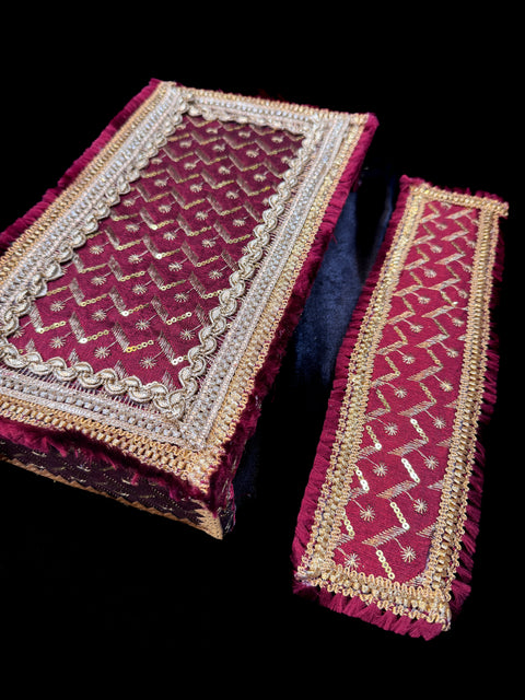 (Video clip attached )Maiyan set for Mehndi / Haldi Ceremony for Wedding (Bride and Groom)