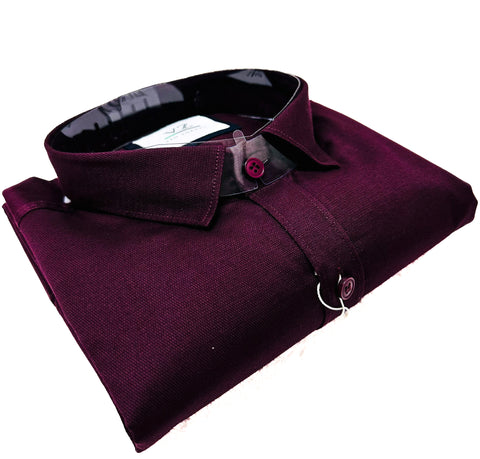 Cotton based beautiful mat look plain Shirt
