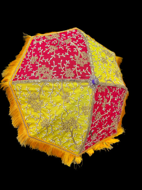 Embroidery design umbrella for wedding  /Haldi /Mehndi decor