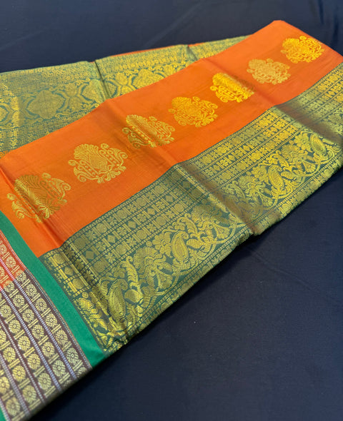 Art Silk Sarees with contrast Pallu and Blouse