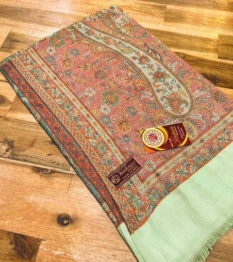 Women's Plain Pure woollen Kashmiri Shawl