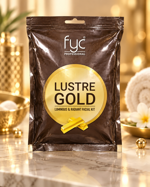 FYC Lustre Gold Facial Kit – a luminous and radiant facial kit designed to refresh dull-looking skin and leave it feeling smooth, bright and glowing.