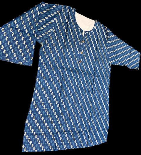 Pure Cotton based Printed short Kurti for girls /Ladies (Size 38 - length 28 inches, Size 42 ,46, 48 length -31 inches)sleeves 17 inch