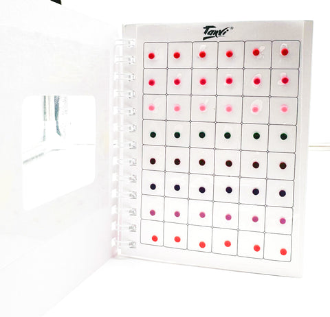Mat look Multicoloured Bindi Book (480 Bindi in one book)all pages attached