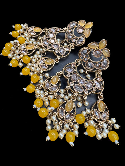 Beautiful Polki & Pearls work bigger earrings (very lite weight)