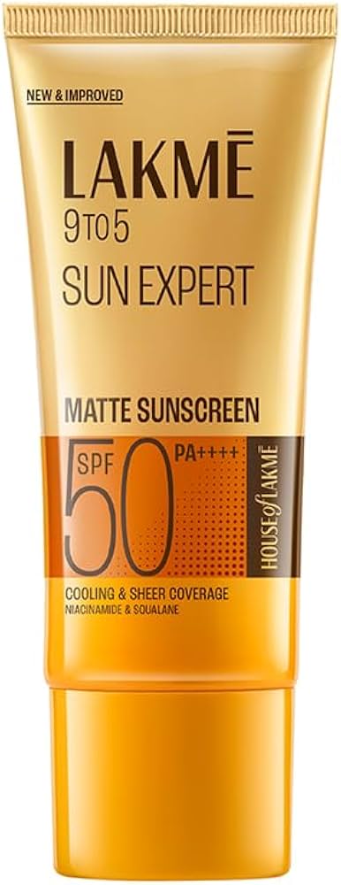 Lakme Sunscreen For Bright Skin, SPF 50 PA++++, Water Light, Niacinamide, In Vivo Tested, 100 ml