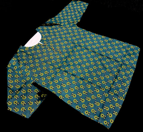 Pure Cotton based Printed short Kurti for girls /Ladies (Size 38 - length 28 inches, Size 42 ,46, 48 length -31 inches)sleeves 17 inch