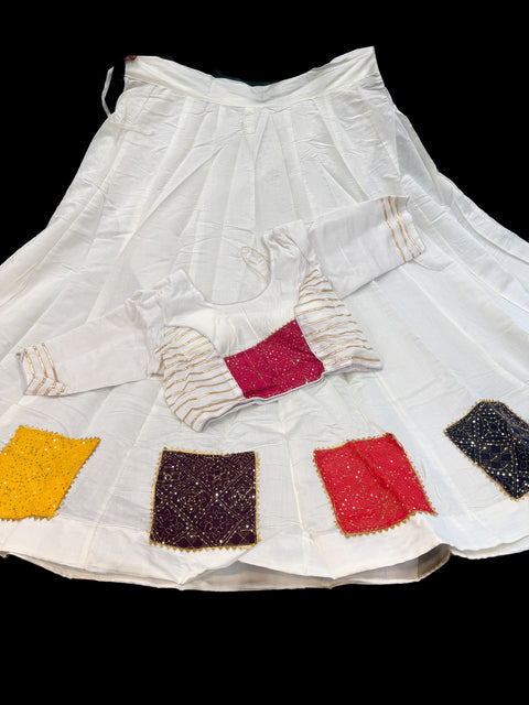 Size 38 can be altered up to size 40) Pure Rayon based full bigger flared Chaniya with beautiful blouse