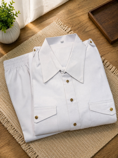 Cotton Linen kurta with pathani salwar(slight variation in color and design is possible )