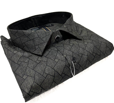 Cotton based beautiful mat look printed Shirt