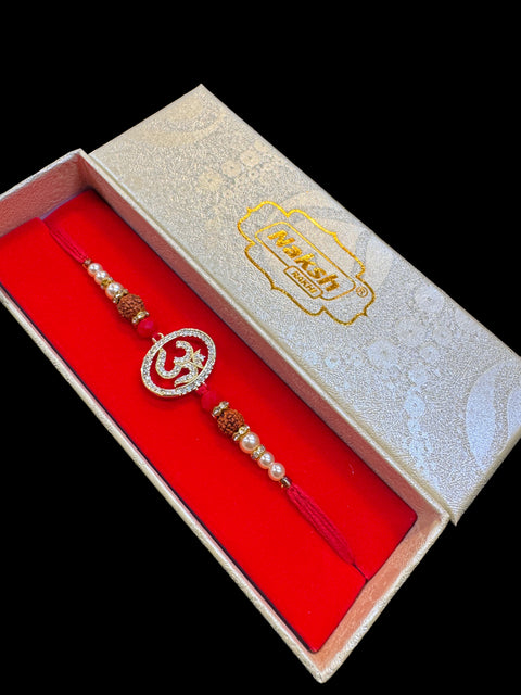 AD stone Beautiful Rakhi in nice pack gift box