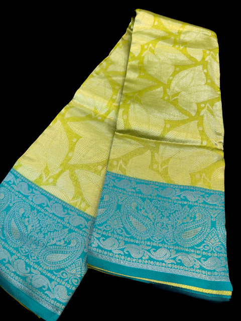 Soft Silk Saree with contrast beautiful pallu and blouse