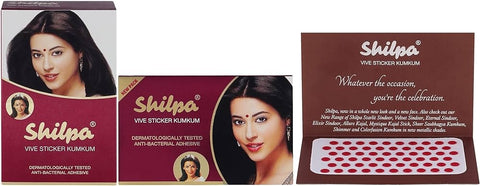 Red Shilpa Vive Sticker Kumkum Bindi