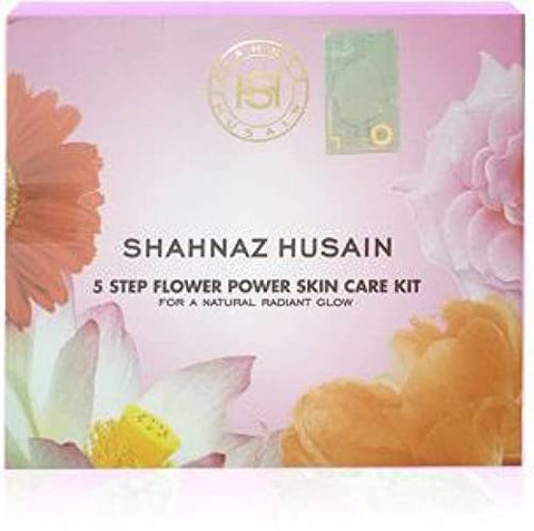 Natural Shahnaz Husain 5 Step Flower Power Skin Care kit