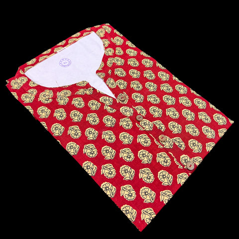 Pure Cotton based Printed short Kurti for girls /Ladies (Size 38 - length 28 inches, Size 42 ,46, 48 length -31 inches)sleeves 17 inch