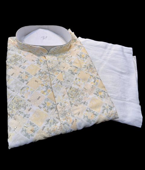 Cotton Rayon based very soft beautiful Print work with sequin work at front and back designer Kurta & Pajama