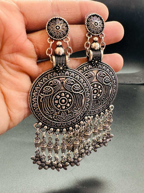 Beautiful oxidised bigger jhumka