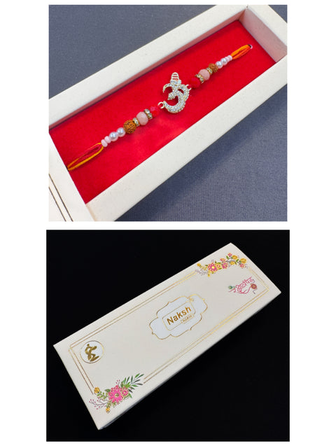 🕉️ design AD design Beautiful Stone Work Rakhi in nice box pack
