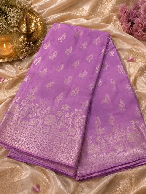 Very Soft Pure chiffon based Beautiful zari work Banarasi look Saree(Blouse Shown Is For Reference Only. The Blouse Piece Is Included With The Saree As Unstitched Fabric)(slight variation in color and design is possible )
