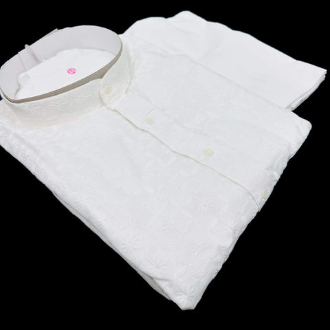 Pure cotton based chikankari work Kurta pajama