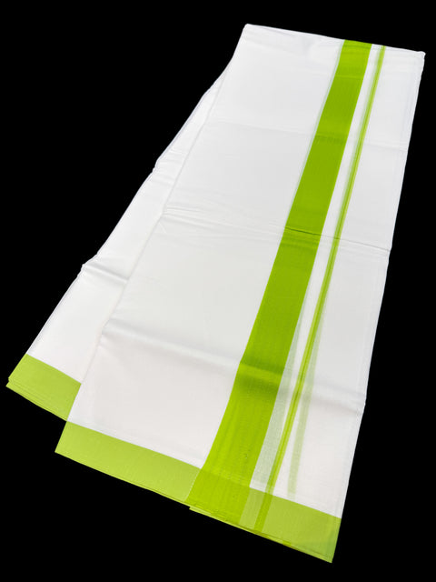 Woven Cotton Kerala Mundu / Dhoti in White ( 3.75 mtrs )