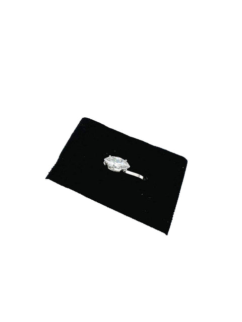 Silver stone nose stud( Without Piercing) Clip on