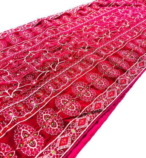 Hot Pink colour velvet based golden embroidery work  Dulha Sherwani shawl
