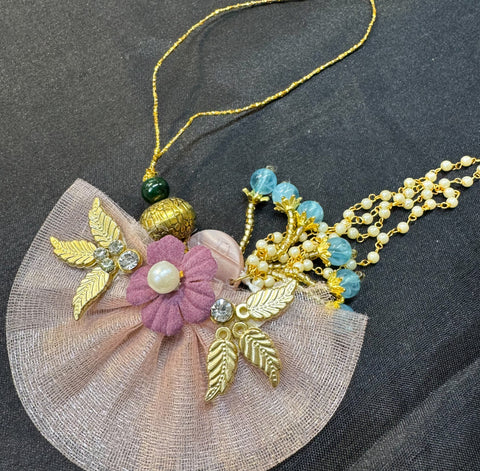 Bhabhi Rakhi Pearls beaded Beautiful  Work latkan style