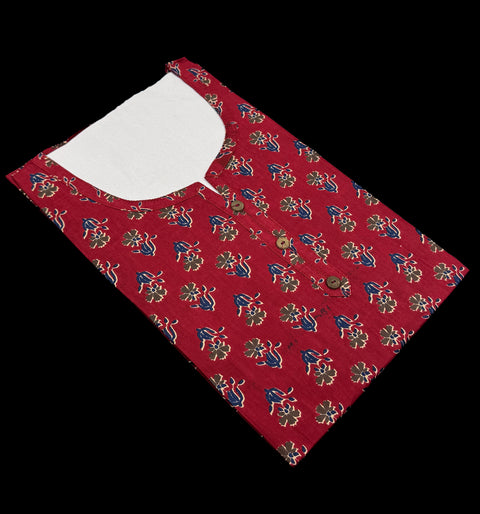 Pure Cotton based Printed short Kurti for girls /Ladies (Size 38 - length 28 inches, Size 42 ,46, 48 length -31 inches)sleeves 17 inch