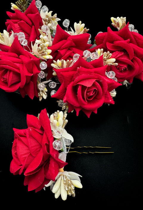 BEAUTIFUL ROSE HAIR JURA PIN (EACH)