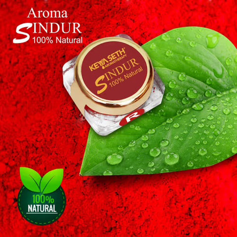 KEYA SETH AROMATHERAPY 100% Natural Sindoor Dust, 3gm Sindoor (Red)